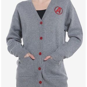 Her Universe Marvel Avengers Logo Cardigan Her Universe Exclusive | Sz S | NWT!